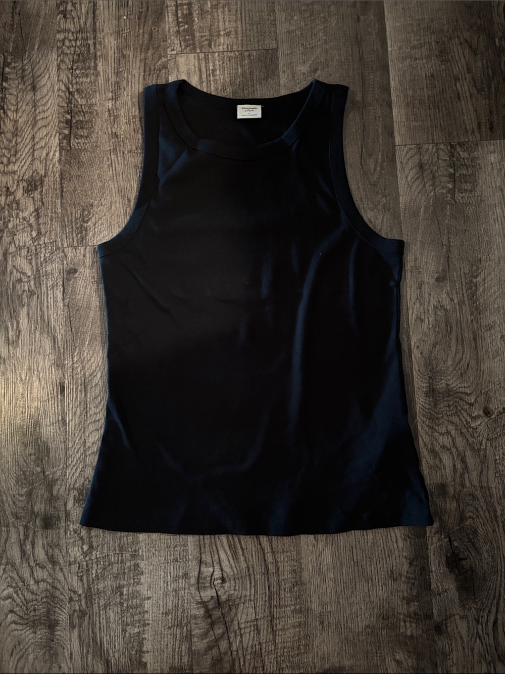 Abercrombie & Fitch High-Neck Tank - Black - Size Large